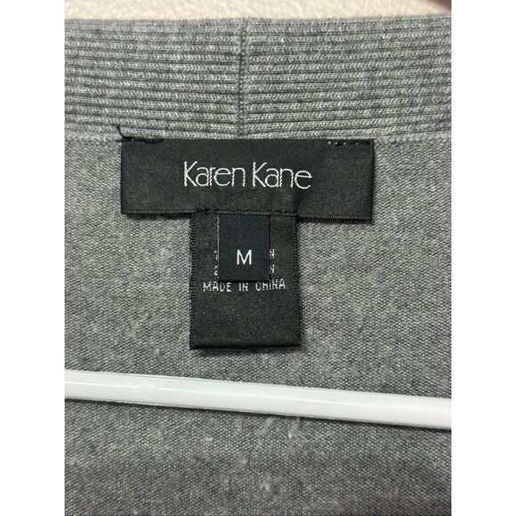 NWOT Karen Kane Ribbed Drape Open Front Cardigan Women's Medium - Picture 5 of 11